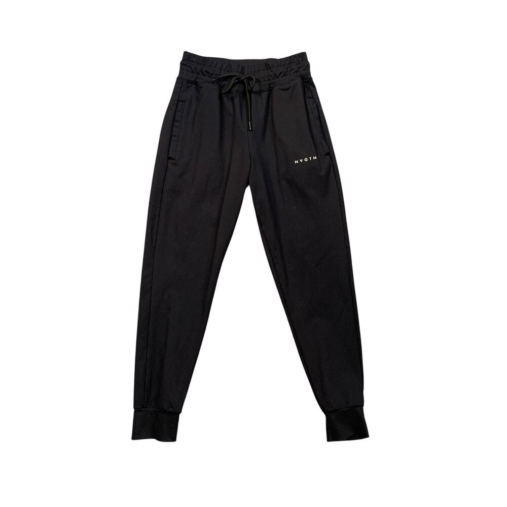 NVGTN Jogger Women S Small Black Athleisure Elastic Drawstring Waistband Workout
